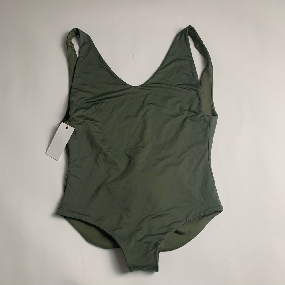 COPY - Londre The Minimalist One-Piece Swimsuit in Olive Green